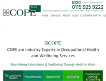 Tablet Screenshot of cope.co.uk